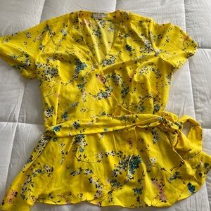 LOFT Plus Wrap Peplum Top 16